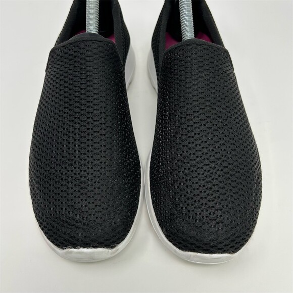 Skechers GOwalk Joy Women's Slip-On Walking Shoes Black White Lightweight Size 7 - Picture 6 of 13